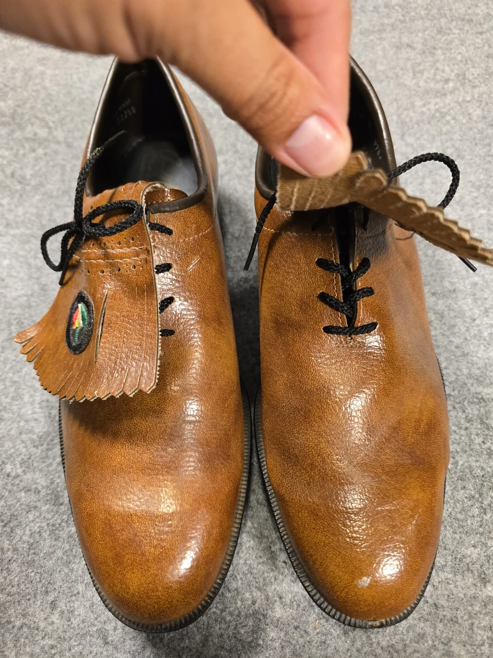 Vintage Arnold Palmer Men's Brown Golf Shoes 1970's-1980's